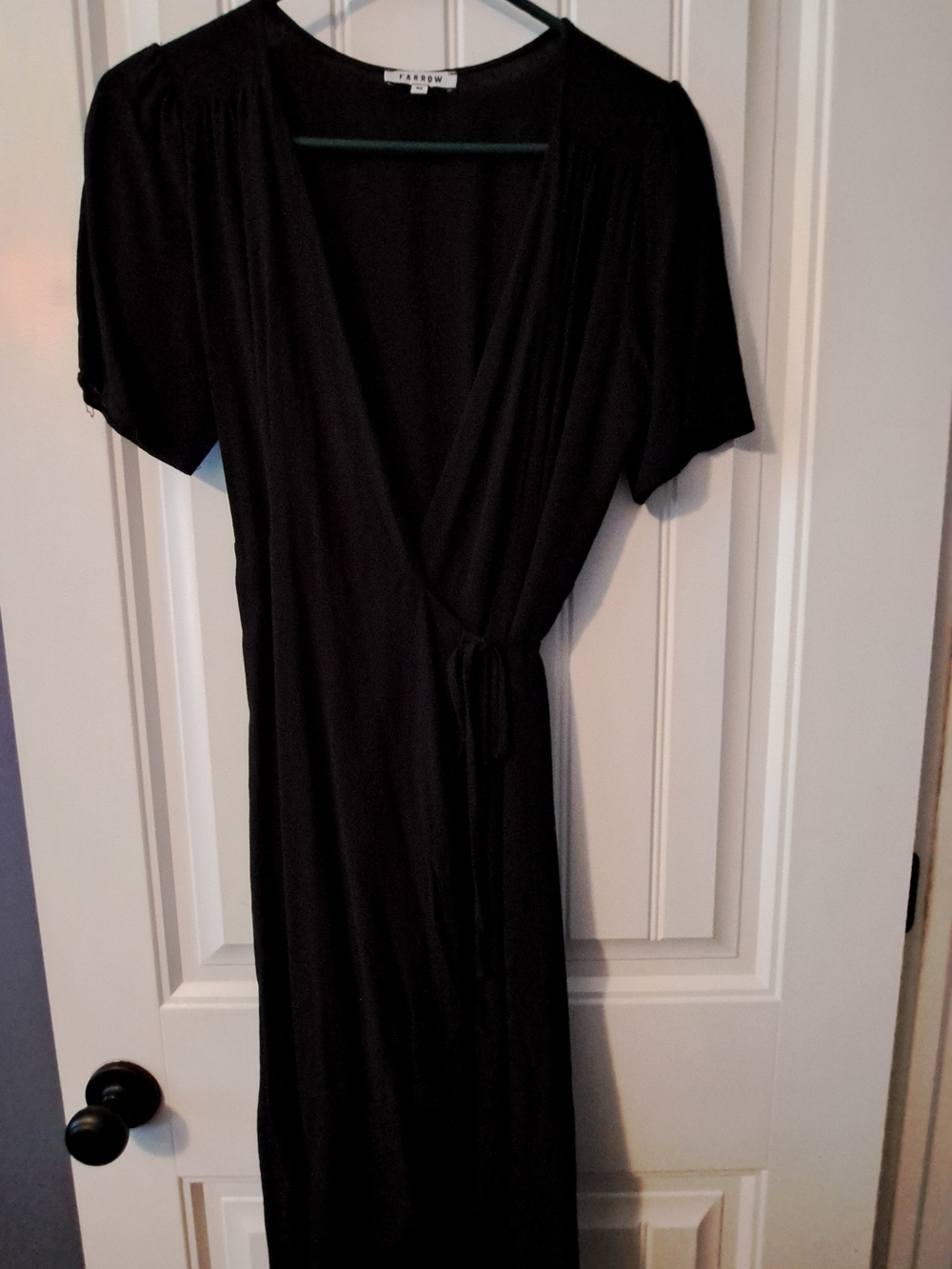 Farrow Black Wrap Dress